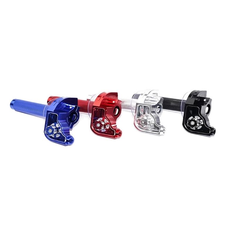 Universal Aluminum Motorcycle Throttle Grips With M10x1.5 Thread Suitable For Dirt Bikes Scooters 22mm Handlebar Control