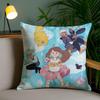 B-Bee And P-Puppycat Cushion Cover Soft Short Plush Double-Sided Printing Home Decor Machine Washable Pillow Case Gift