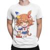 Anime Uma musume Pretty Derby T-Shirts für Herren Lustiges T-Shirt aus reiner Baumwolle Rundhals Kurzarm T-Shirt Übergröße Kleidung