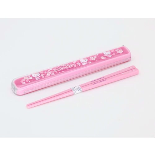 OSK Chopstick Box Set with Pull Lid, Hello Kitty Sakura, HS-11