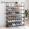 Compact Multi-Layer Metal Shoe Rack for Small Spaces