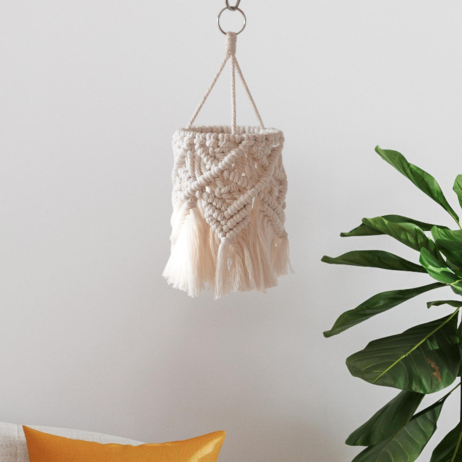 

Абажур для лампы в стиле бохо, гобелен ручной работы, абажур в технике макраме, чехол для подвесного светильника в стиле бохо Style D