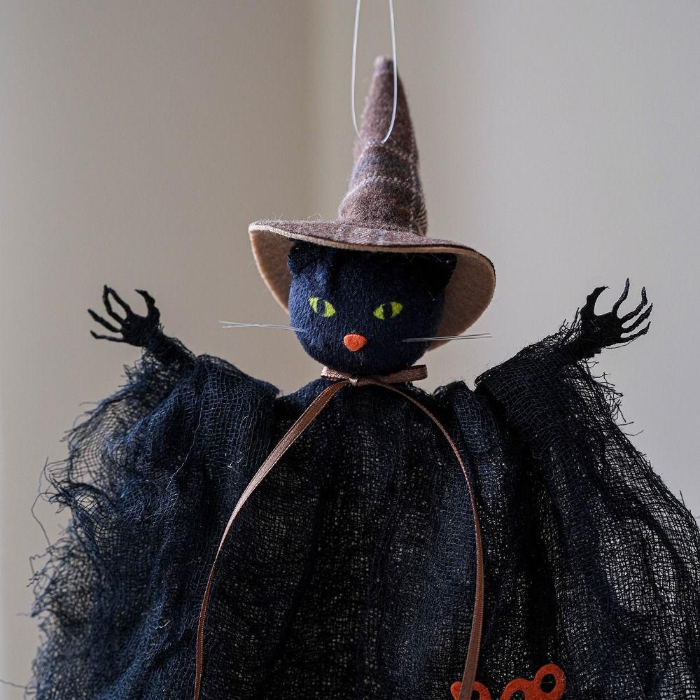 Pumpkin/Black Cat Halloween Pendant Ghost/Witches Halloween Ornament  Halloween Party Hanging