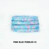 Stripes Tie-dye Laces Dazzling Blue Shoelace Colorful Flat Gradation Shoelaces Sneakers Personality Rope Men Women with The Same