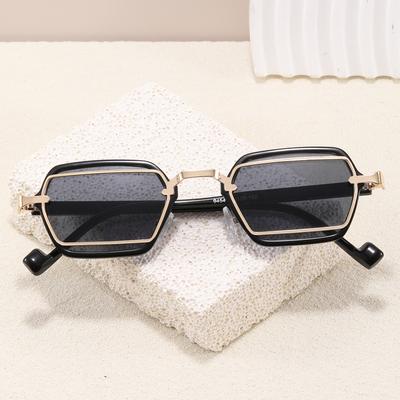 European American Style Woman Sunglasses Polygon Shape Stylish Sun Glasses Man High Quality Uv Protection Female Sunglass