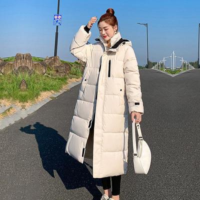 Autumn Winter Thicken Female Warm Long Parka Women Solid Color Loose Big Pocket Hooded Coat Jackets Outwear
