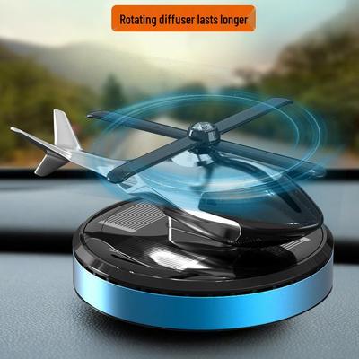 Solar-Powered Airplane Car Perfume - Innovative Men's Car Ornament for Center Console 