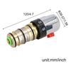 Thermostatic Mixer Valve Repair Kit Cartridge Intelligent Saving Temperature Range Valve Handle 0.1-0.5Mpa Brass