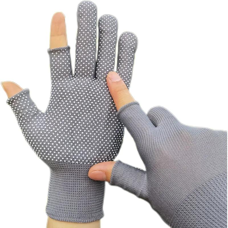 Waterproof Anti-Slip Fishing Gloves Two-Finger Winter Cycling Gloves Full Outdoor Riding Sport Touchscreen Half-Finger Gloves