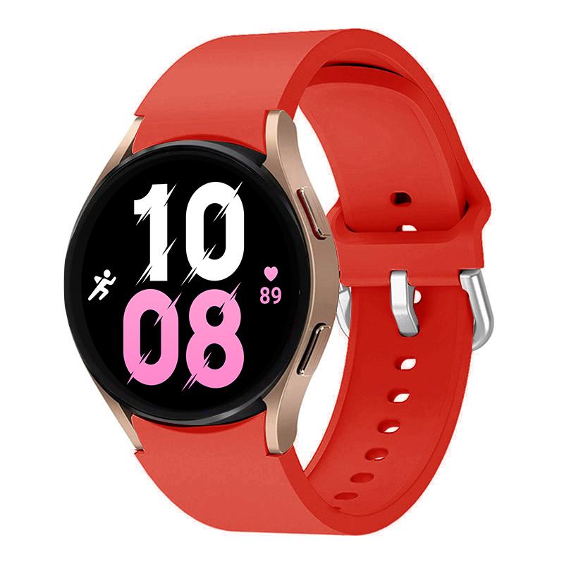 

Strap For Samsung Galaxy Watch 7 6 5 4 44mm 40mm/6 classic 47mm wristband 20mm Silicone Bracelet Galaxy Watch 5 pro 45mm Band watch 4 classic 46mm красный