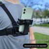 Anti-Shake Chest Mount for Phone Camera - Ideal for Outdoor Activities like Fishing, Live Streaming, Mountaineering, and Cycling