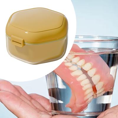 Puzdro na zubnú protézu Kompaktná škatuľka Easy Clean Retainer Box pre cestovný chránič úst