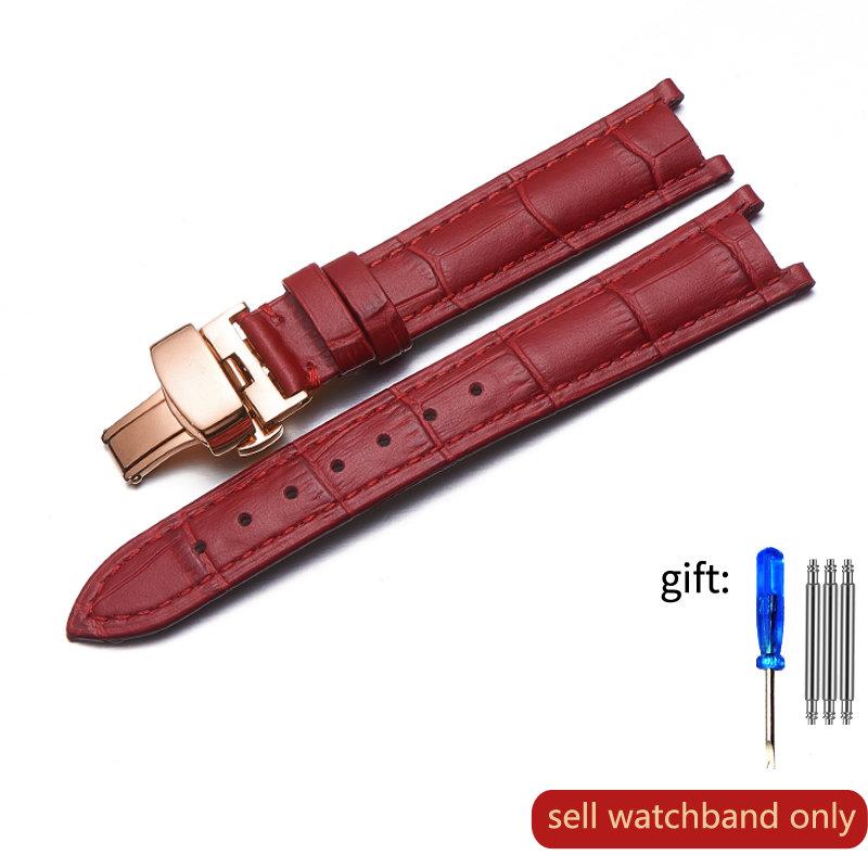 

Натуральний шкіряний ремінець для годинника Vivienne Westwood Women Women М який зручний увігнутий інтерфейс ремінець для годинника Браслет 18 мм 18x10mm