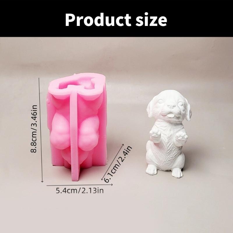 Lovely Animal Molds Castings Molds Little Dog Silicone Moulds Soap Molds Plasters Molds Ornament Molds Epoxy Resin Molds