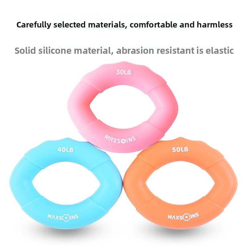 Elastic Hand Exercise Ring With Durable Silicone Material For Rehabilitation And Fitness