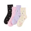 5 Pairs Socks for Women Spring and Winter Midtube Candy Socks for Women Universe Star Socks