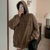 New ArrivalS Open Run Women S Leopard Lettering Kangaroo Fall overSized Hoodie