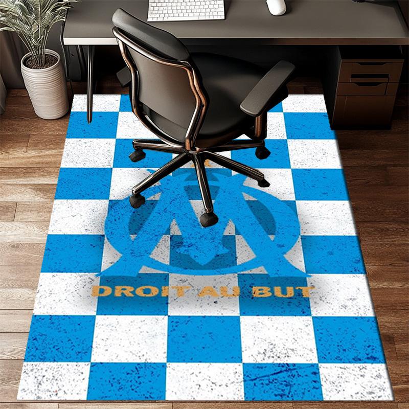 Flame Logo Design Printed Office Carpet Chair Cushion Entryway Rug, Rugs for Living Room, Bedroom Christmas gifts