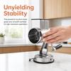 Suction Base Rotary Grater Silver Cheese Shredder Sturdy Food Chopper  Potato Carrot Cutting