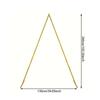 Runtow 1pc Gold Triangle Metal Wedding Arch Bracket, Birthday Party Background Bracket ,Party Decoration