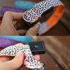 Leopard Led Dog Collar Luminous Adjustable Glowing Collar For Dogs Pet Night Safety Nylon Collar Luminous Led Bright Dog Collar