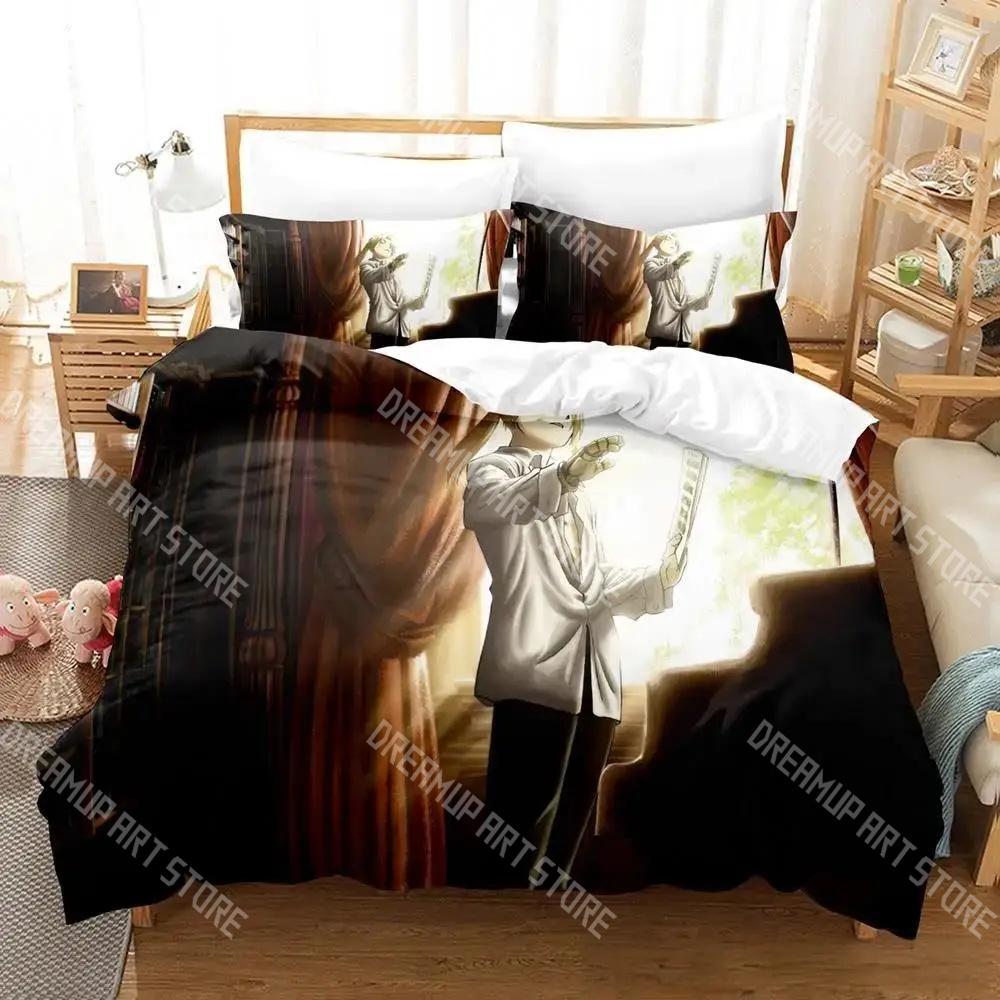 Fashion Fullmetal Alchemist Bedding Set Single Twin Full Queen King Size Bed Set Kids Bedroom Duvetcover Sets Bed Sheet Set