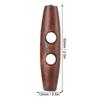 50Pcs Dark Coffee Wood Toggle Buttons Olive Shape Sewing Buttons 2 Holes Buttons  DIY Clothing