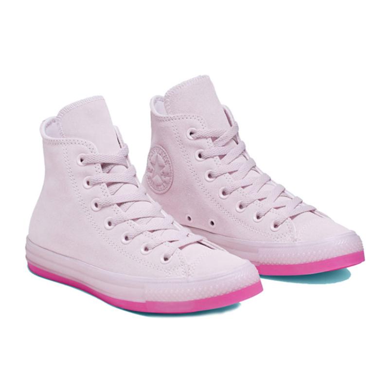 Converse Chuck Taylor All Star Barely Rose Barely Rose Classic Versatile High Top Espadrilles Unisex Pink