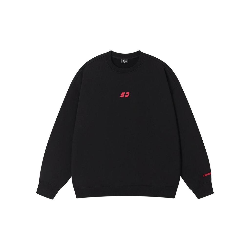 Unisex Embroidered Round Neck Heavyweight Cotton T-shirt - Korean Style, Long Sleeve, Trendy Spring/Autumn Casual Wear