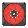 CORSAIR ML120 LED 120mm Magnetic Levitation Red LED Fan with Single Pack ELITE, AirGuide, CO-9050120-WW