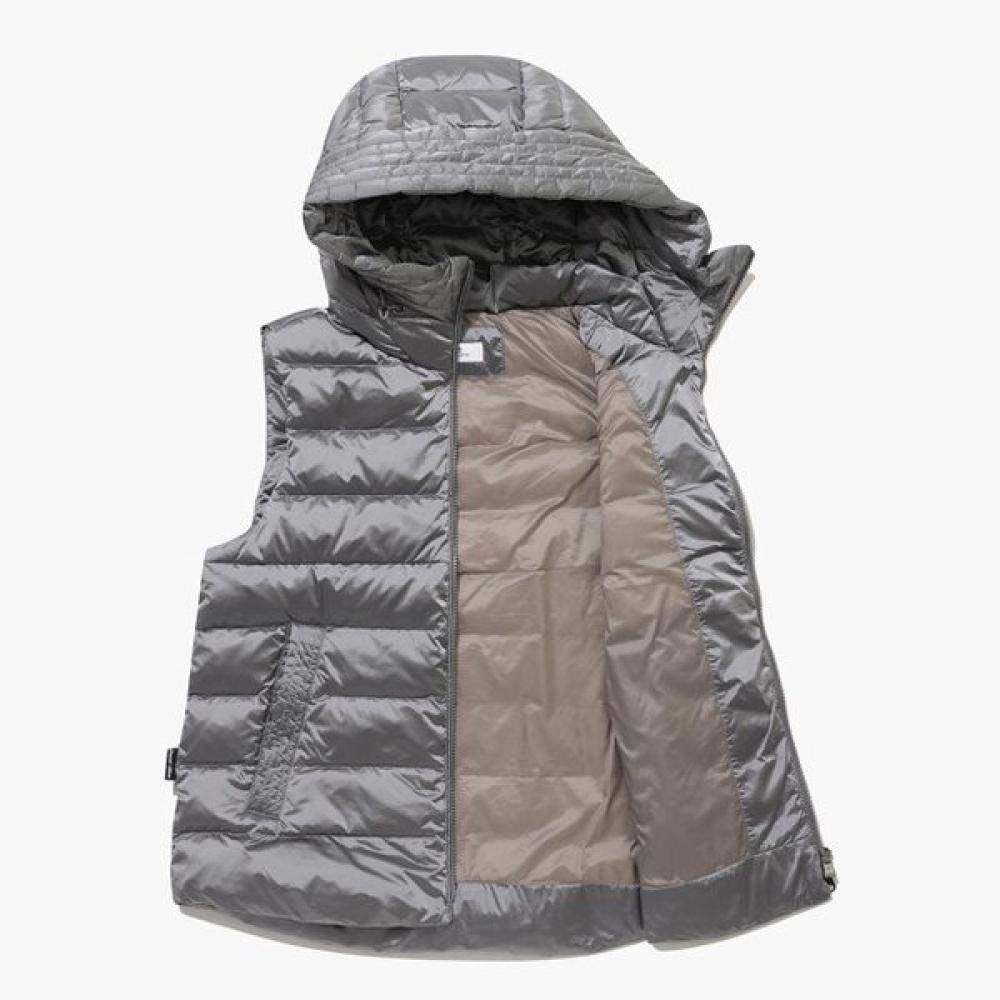 Munsingwear Women Hooded Heavy Vest Gray Mp422lwvo1