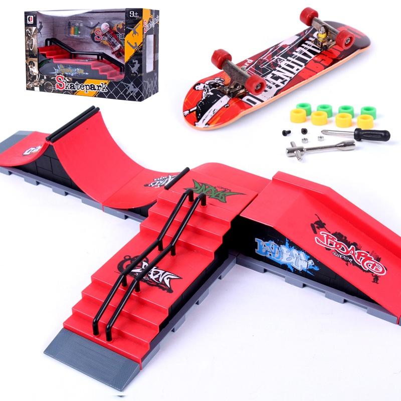 Ultimate Tech Deck Fingerboard Skate Park Ramp Part With Unique Graffiti Design