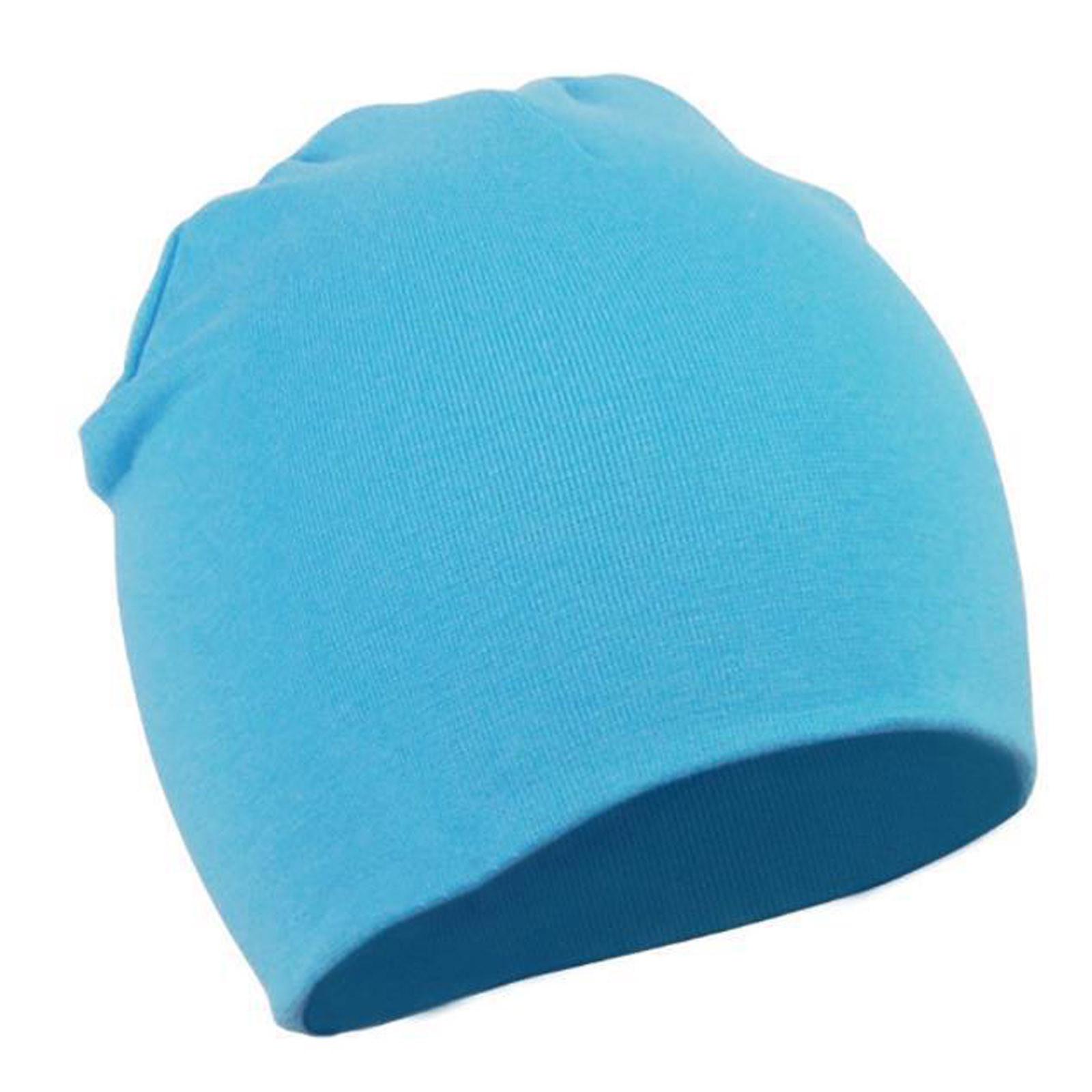 

Симпатичная теплая вязаная шапка для девочек и мальчиков для малышей, вязаная крючком шапка One Size синий