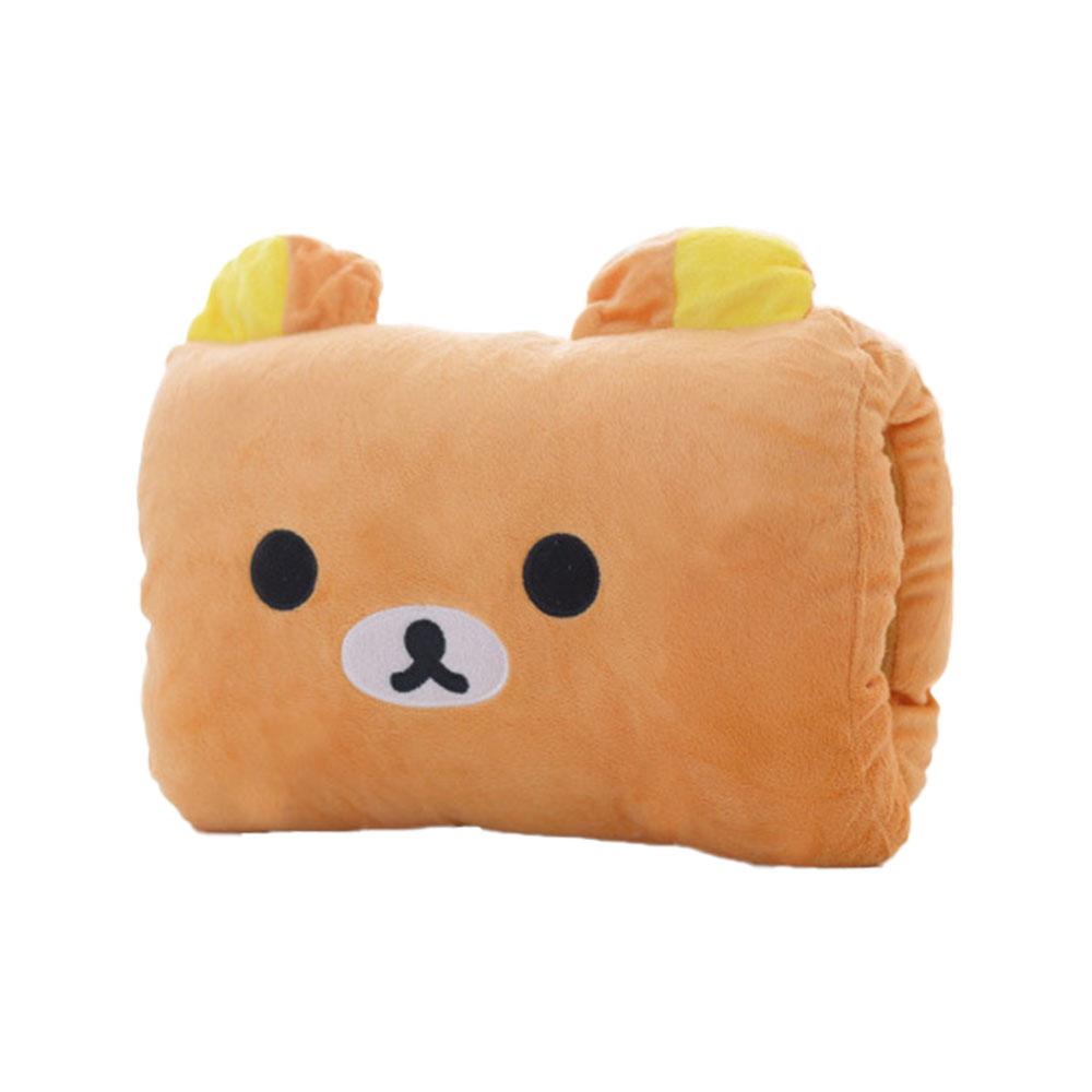 Pink Bear Children's Plush Pillows Hand Warmers Gloves Adults Cartoon Nap Pillows Cushions Creative Hand Warmers Plush Gift