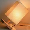 Tischleuchte LED Massivholz Stabiler Sockel Moderner Lampenschirm Nachtlampe für Hotel Schlafzimmer Druckschalter mit LED-Lampe