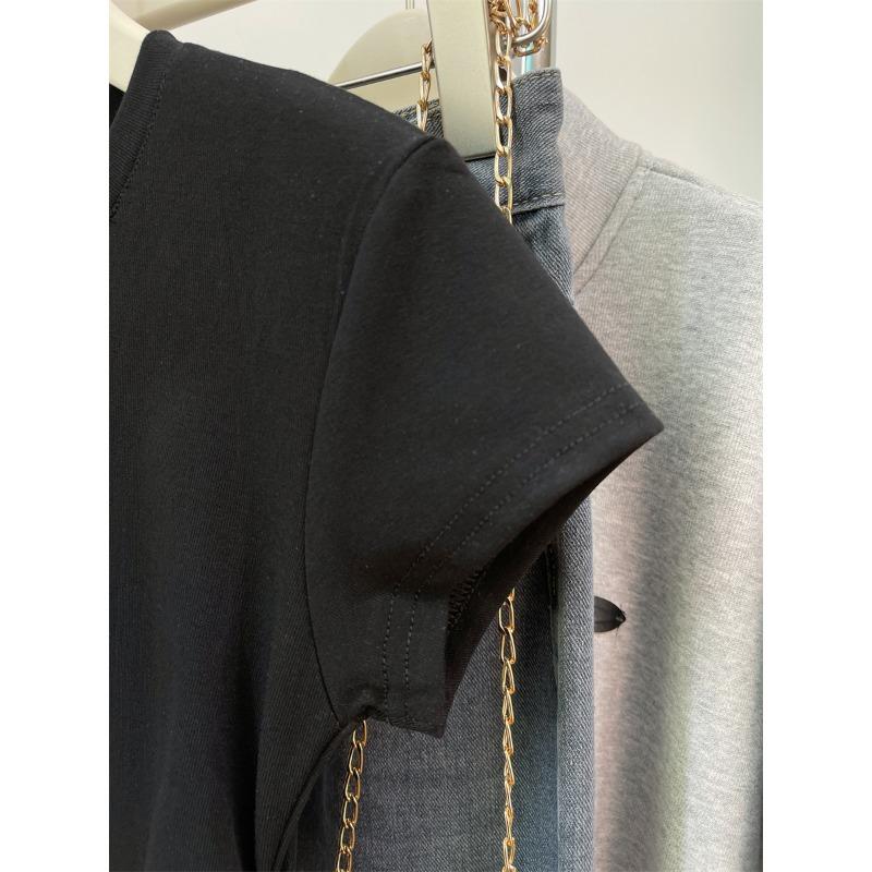 Women's Fashion Casual Summer Spring Solid Color Print Short Sleeve O-Neck Blouses & Shirts