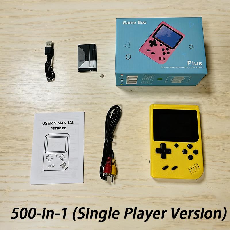Portable Mini Handheld Video Game Console 8 Bit 3.0 Inch Color Lcd Kids Color Game Player 500 In 1 Games Single Player Version