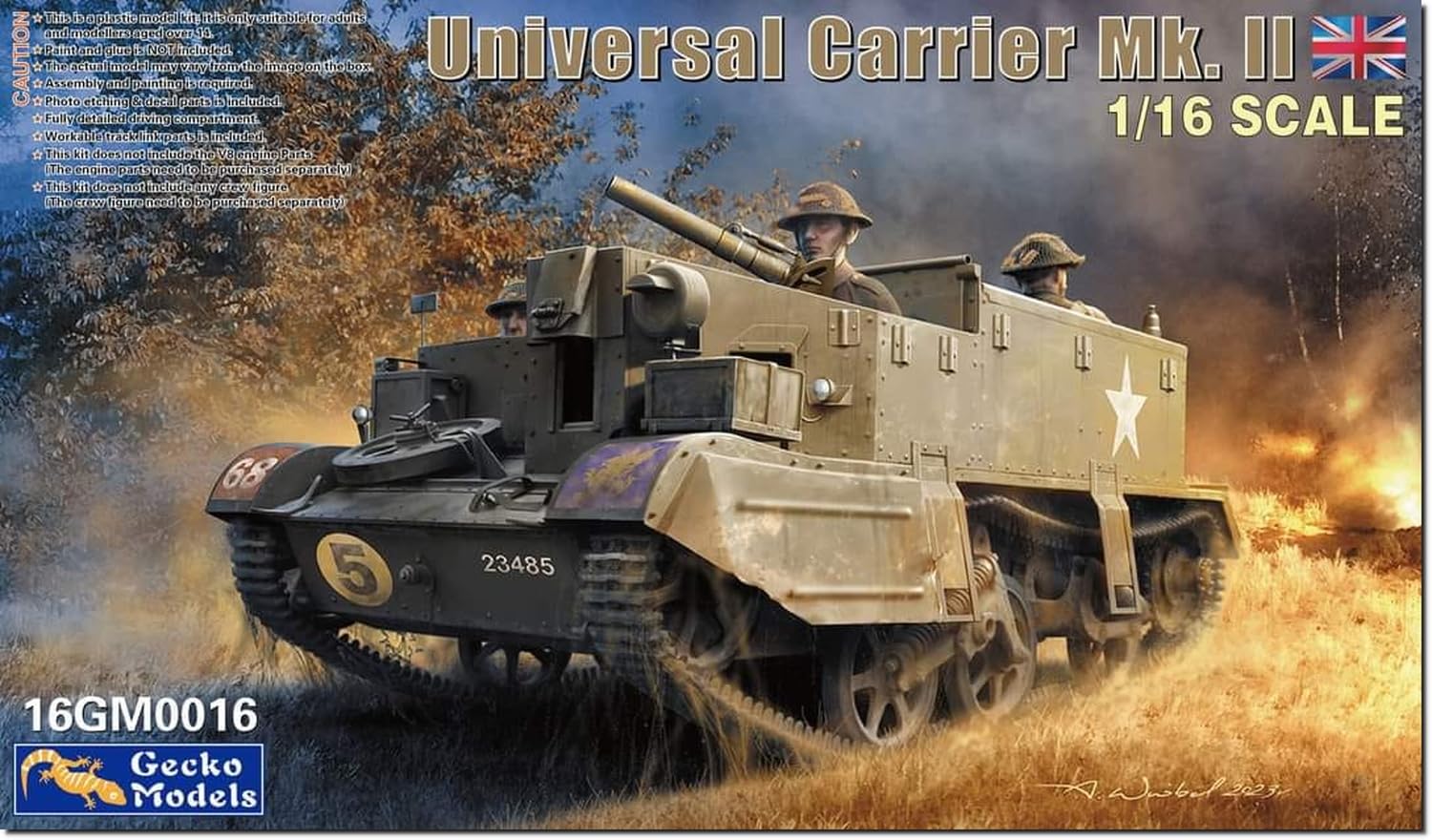 

Gecko Models Universal Carrier Plastic Model GEC16GM0016 1/16 Mk.2