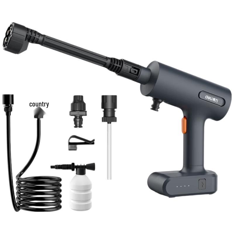 Deli 18V Cordless High-Pressure Car Washer CN Plug (adapter Included)