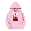 Kids Long Sleeve Pullover Hoodie with Loose Fit Letter Print and Pockets