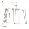 Dog Leash Metal Shock Absorbing Spring Chew Proof Dog Chain Camping Tent Spring Buckle Set Spring Porch Spring Buckle