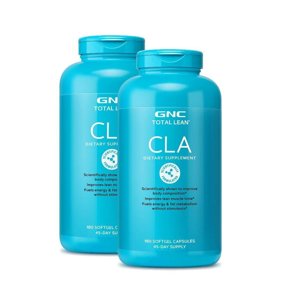 GNC Total Lean CLA Fat Metabolism Energy Gluten Free 180 Softgels Ingredients: May Be Subject To Change At the Manufacturer’s Discretion.