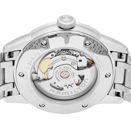 HAMILTON Men's Watch, Railroad, Black, Automatic, H40555131