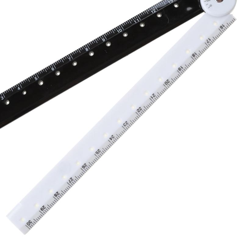 Plastic Folding Ruler 30cm Soft Plastic Drawing Ruler Straight Ruler for Student School Office Multifunction