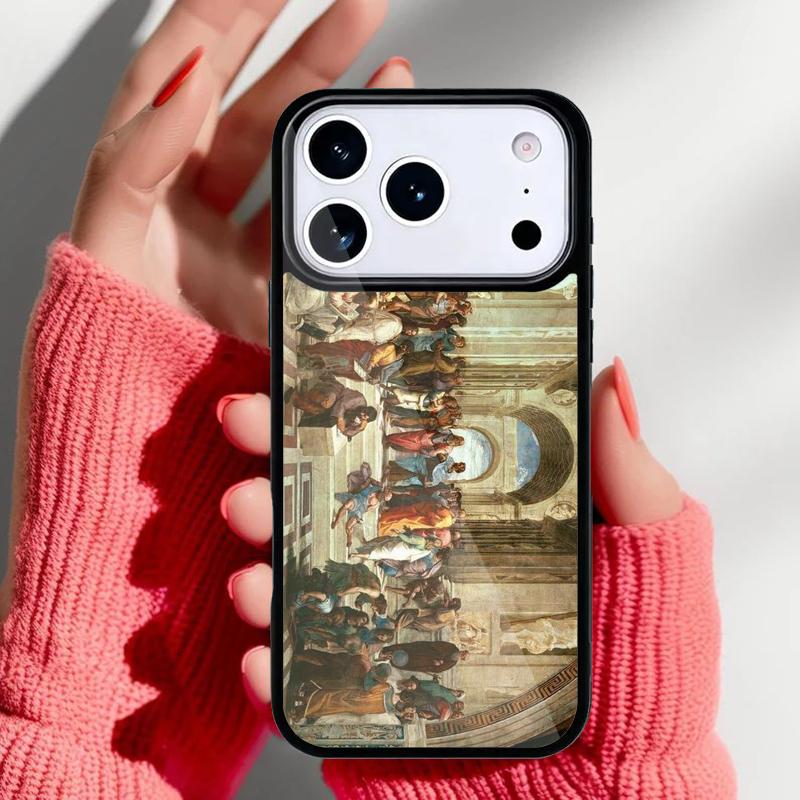 Renaissance Art Paint Phone Case for iPhone 17 Air 16e 15 14 13 Pro Max Back Cover for 12 11 Pro Coque