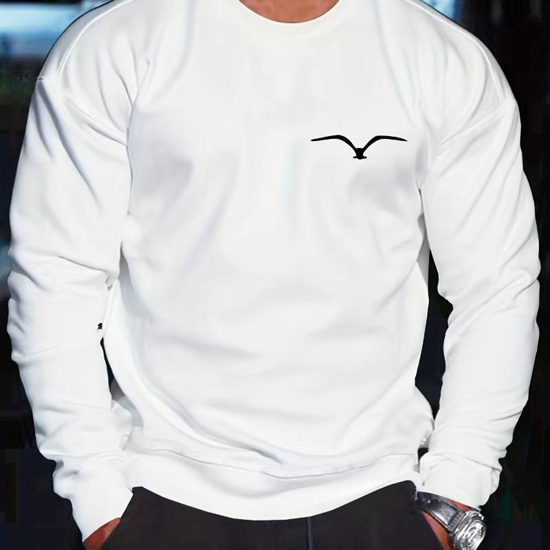 

Cold Morning & Rainy Day Commute, Men s Crew Neck Sweatshirt S