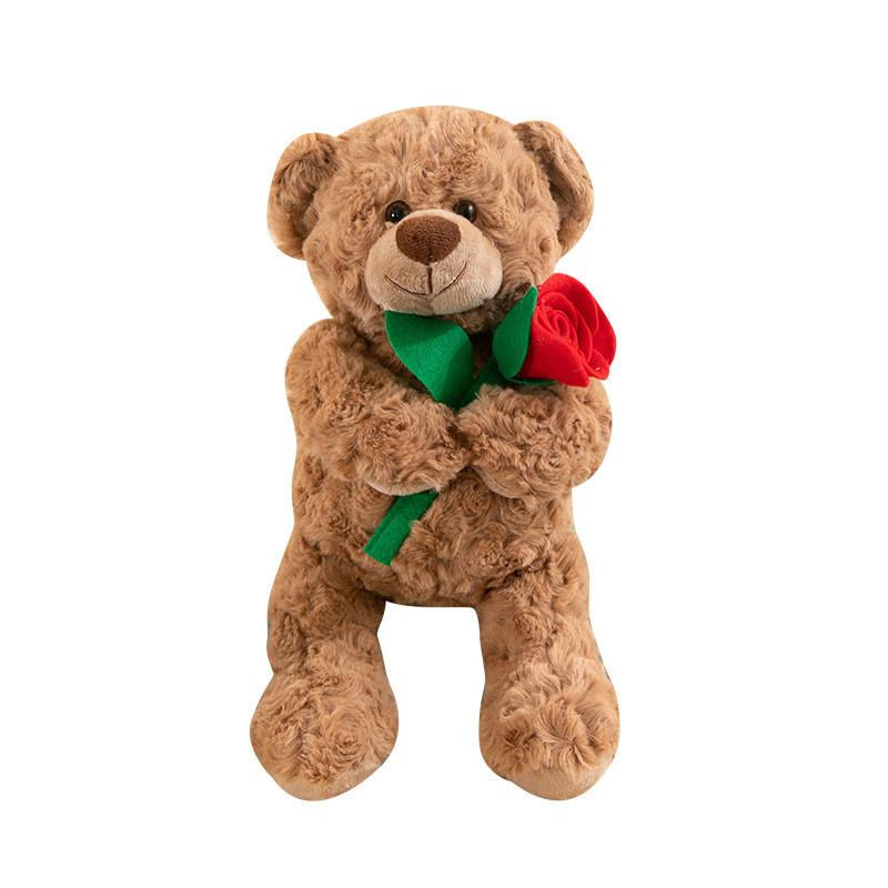 Romantischer Rosen-Teddybär Plüschtier für Paare Valentinstagsgeschenk
