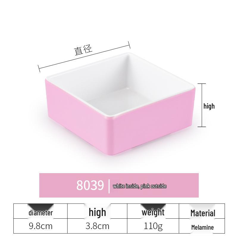 Imitation Porcelain Melamine Dipping and Snack Dish for Restaurants