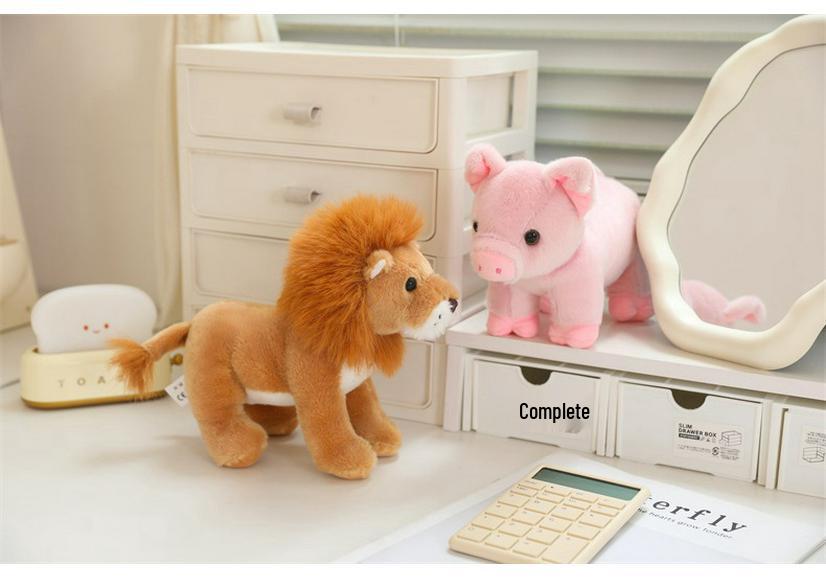 Crawl Simulation Plush Toy: Deer, Raccoon, Fox, Panda Animal Figures - Desk Companion & Ornament Gift