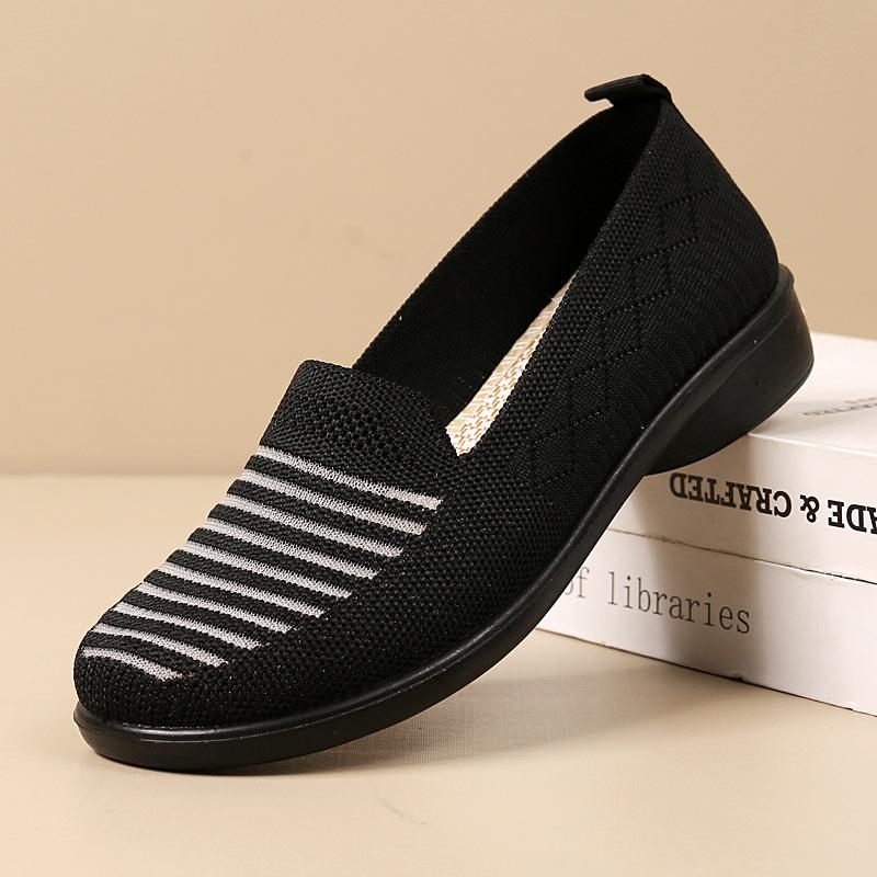 

Туфли из ткани с одной педалью, сетчатые, дышащие, модные, легкие, с мягкой подошвой, увеличивающие рост, детские 41 чёрный